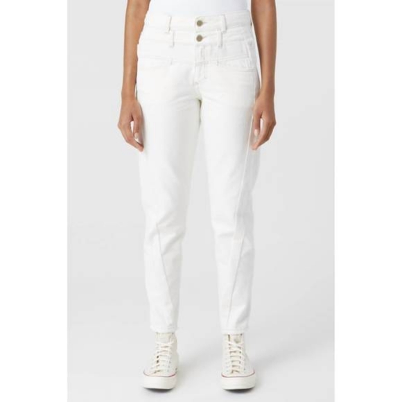 Free People x CLOSED collab Cotton High Waisted Straight...